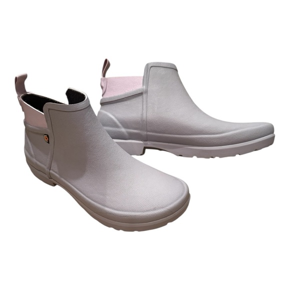 BOGS Flora Chelsea waterproof bootie gray lavender 8 NEW - Picture 3 of 7